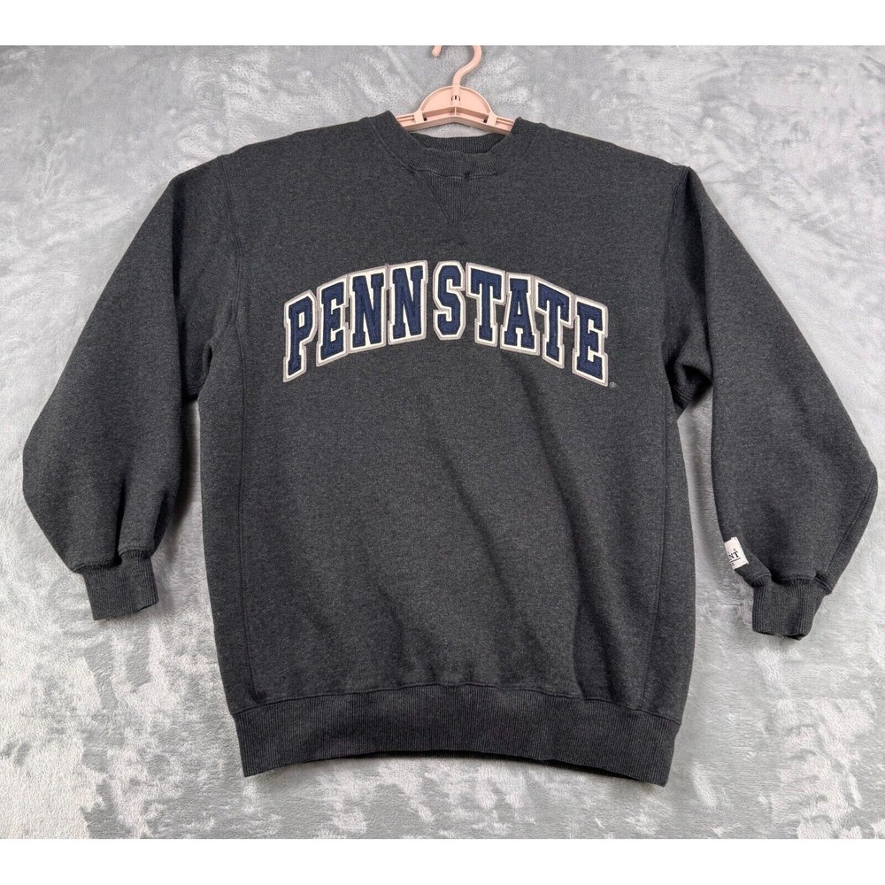 Colosseum Athletics Penn State Sweatshirt Men's Medium Gray Crewneck Embroidered
